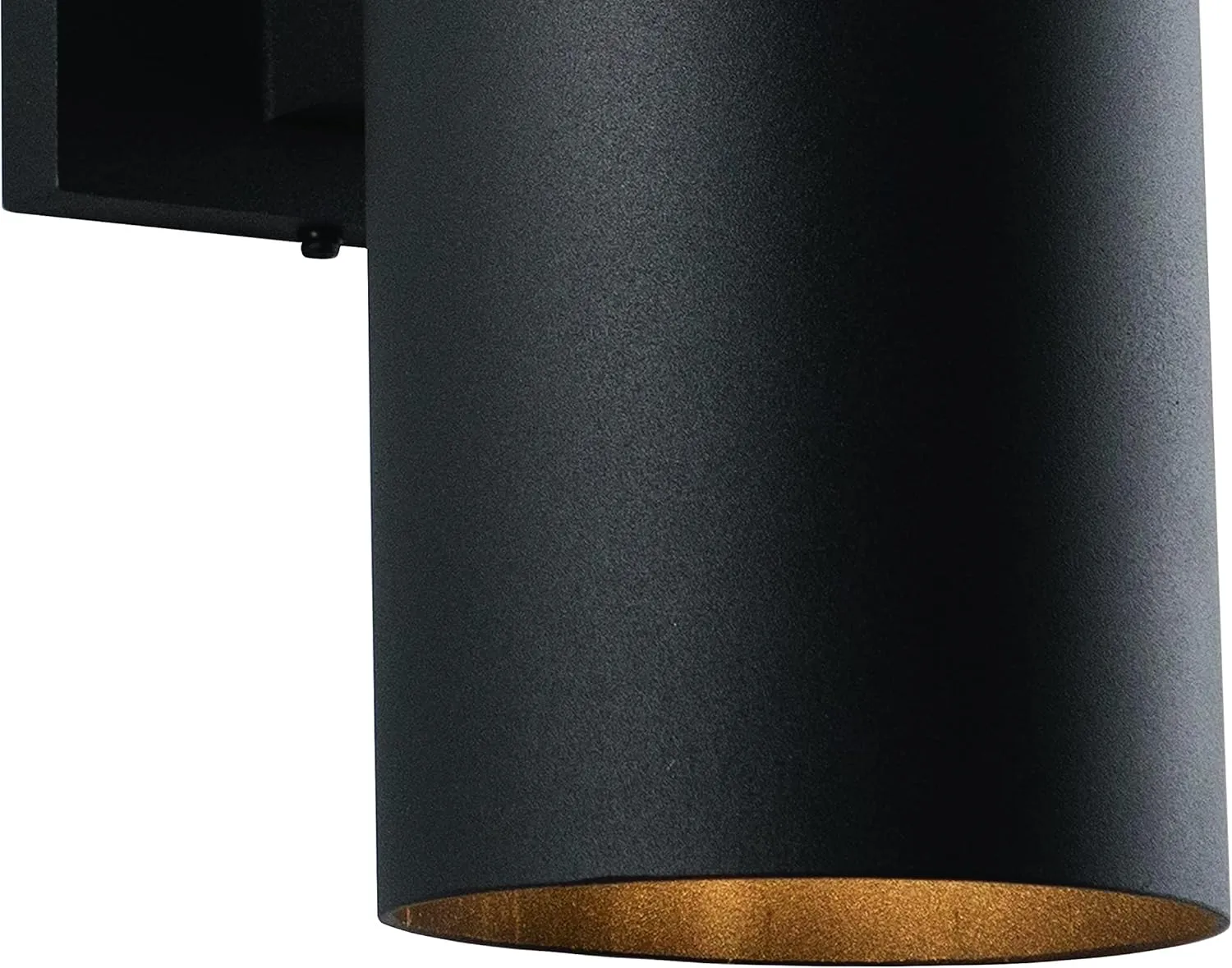 VAXCEL Chiasso Modern Outdoor Porch Light, 5" W x 14.25" H 2-Light Black Cylinder Wall Sconce, Waterproof Up and Down Wall Light for Porch, Patio, Deck, or Front Door
