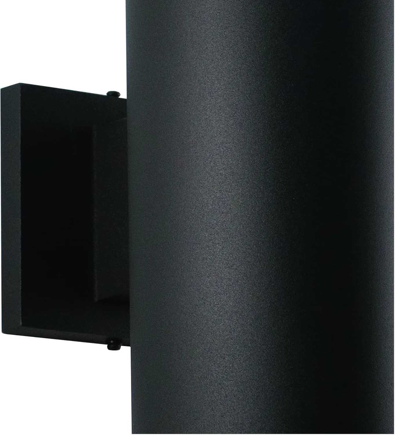 VAXCEL Chiasso Modern Outdoor Porch Light, 5" W x 14.25" H 2-Light Black Cylinder Wall Sconce, Waterproof Up and Down Wall Light for Porch, Patio, Deck, or Front Door