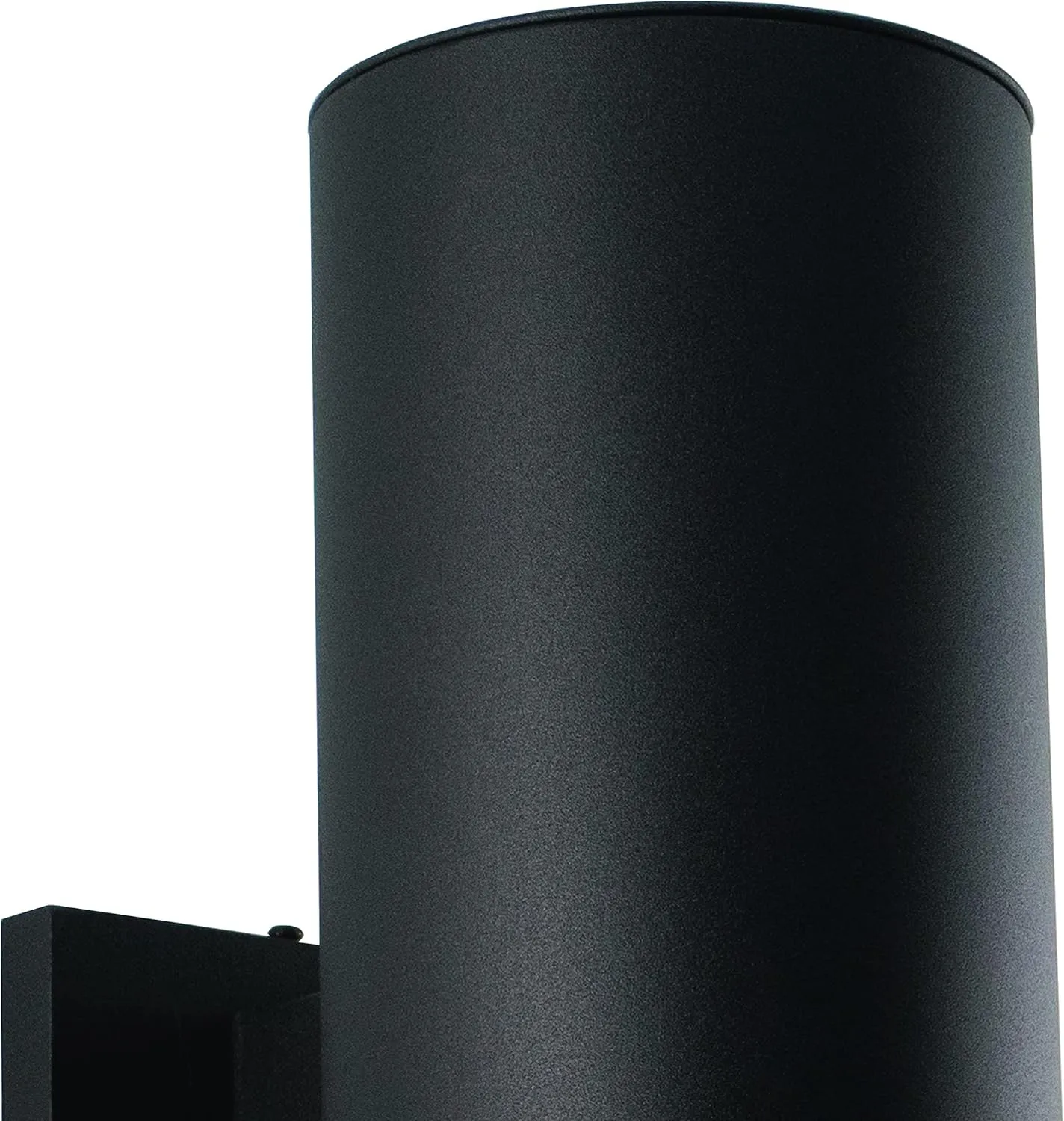 VAXCEL Chiasso Modern Outdoor Porch Light, 5" W x 14.25" H 2-Light Black Cylinder Wall Sconce, Waterproof Up and Down Wall Light for Porch, Patio, Deck, or Front Door