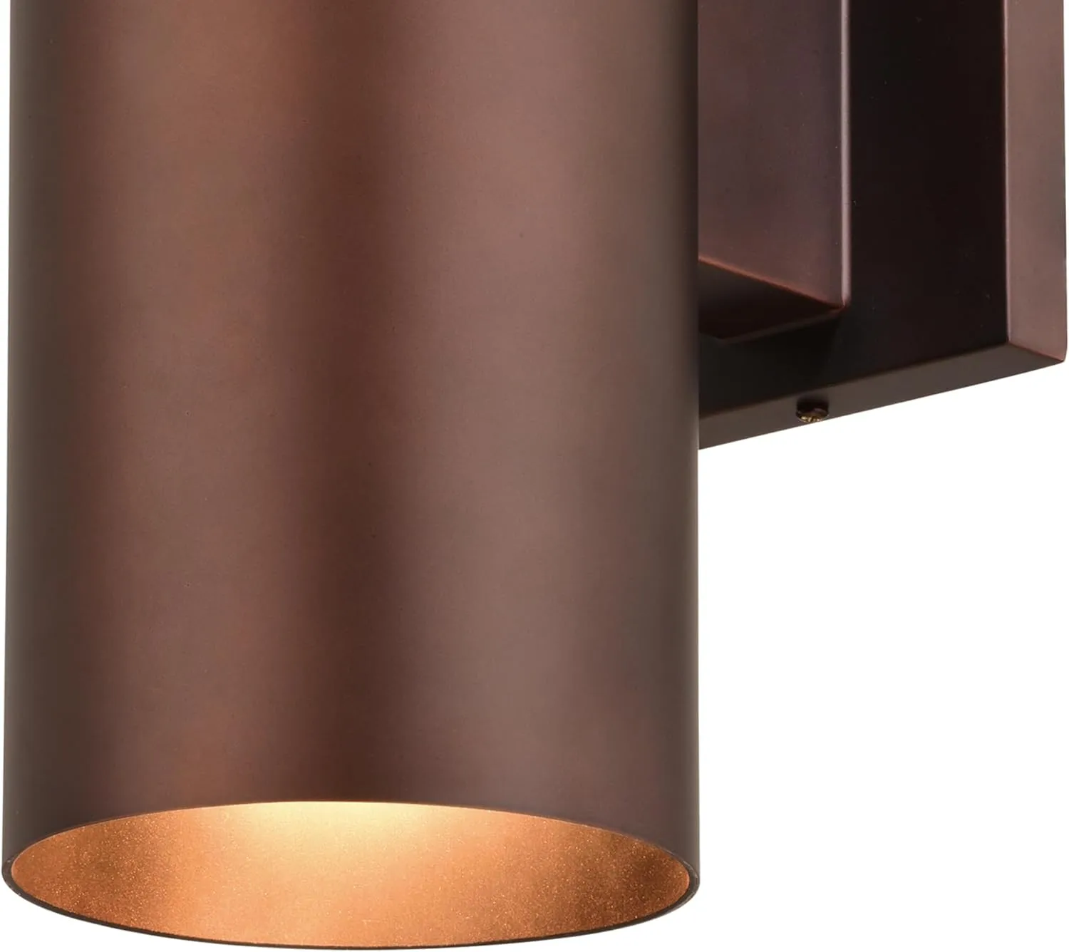 VAXCEL Chiasso Modern Outdoor Porch Light, 5" W x 14.25" H 2-Light Bronze Cylinder Wall Sconce, Waterproof Up and Down Wall Light for Porch, Patio, Deck, or Front Door