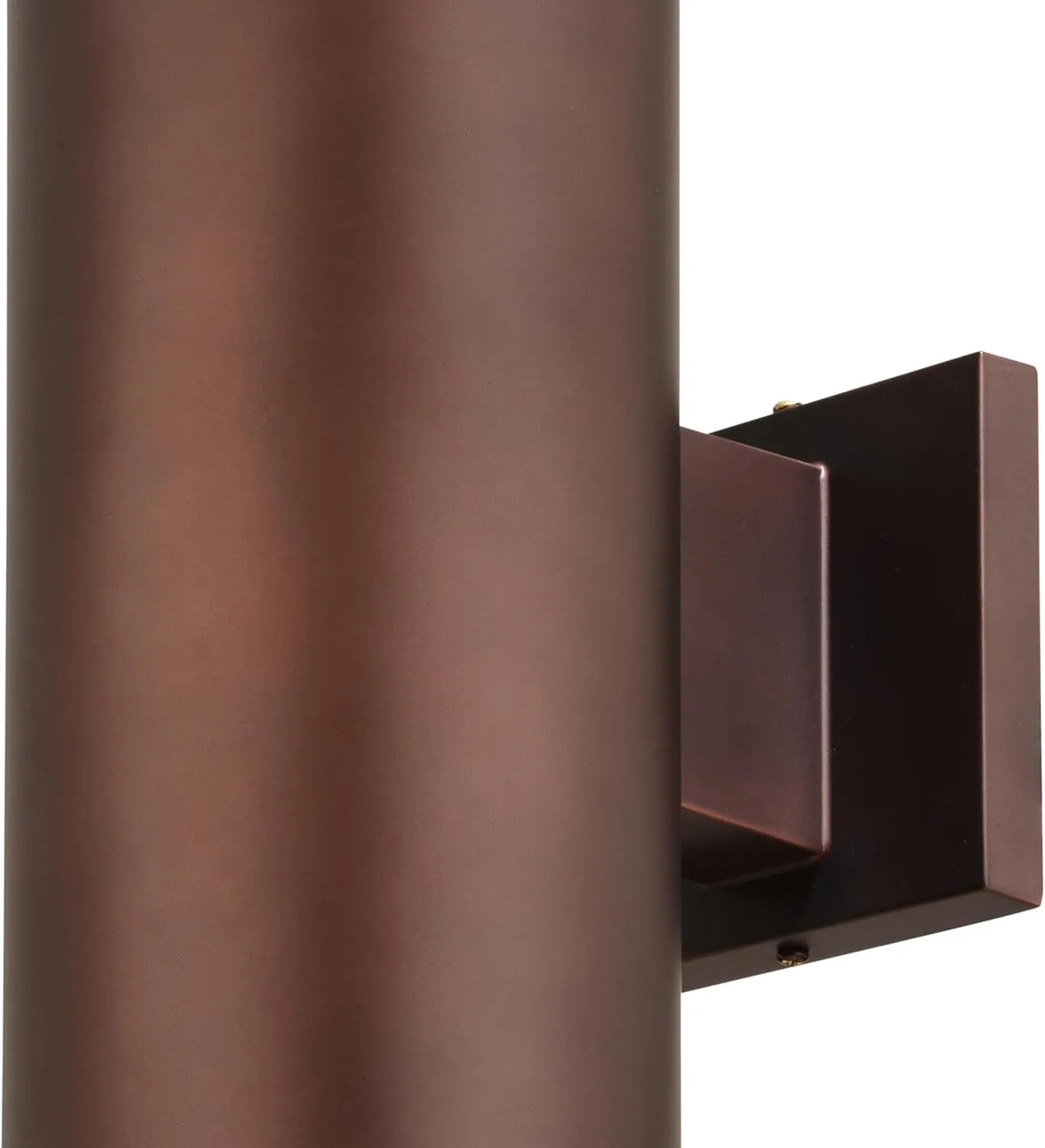 VAXCEL Chiasso Modern Outdoor Porch Light, 5" W x 14.25" H 2-Light Bronze Cylinder Wall Sconce, Waterproof Up and Down Wall Light for Porch, Patio, Deck, or Front Door