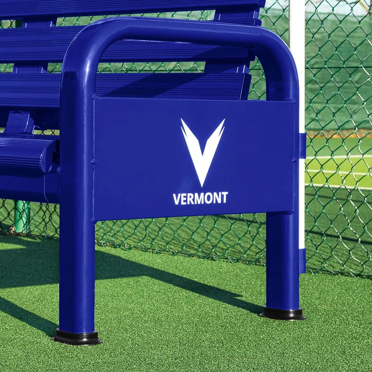 VERMONT Tennis Court Bench & Table Set | Heavy-Duty Aluminum Sport Benches | Optional Canopy & Storage – Weatherproof Seating for Tennis & Multi-Sport