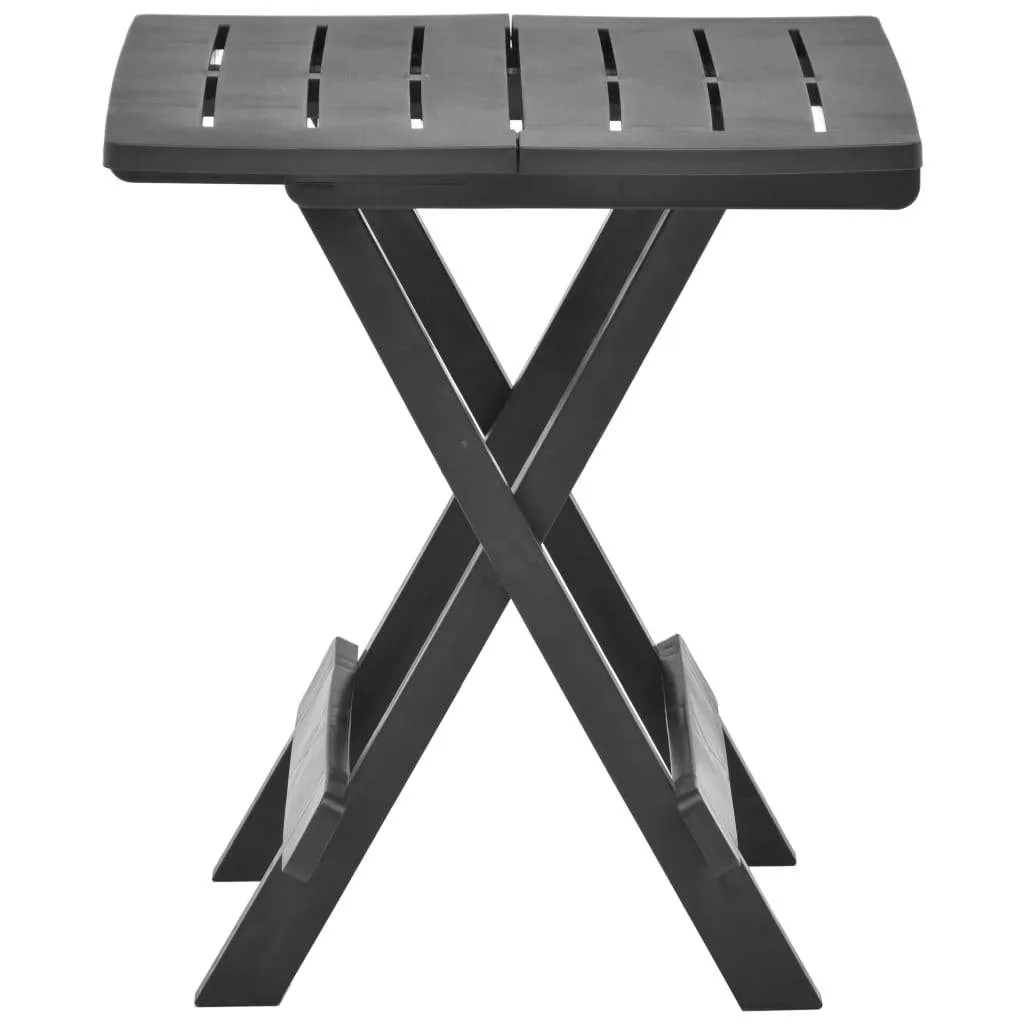 vidaXL Folding Garden Table Plastic Outdoor Patio Dining Dinner Multi Colors
