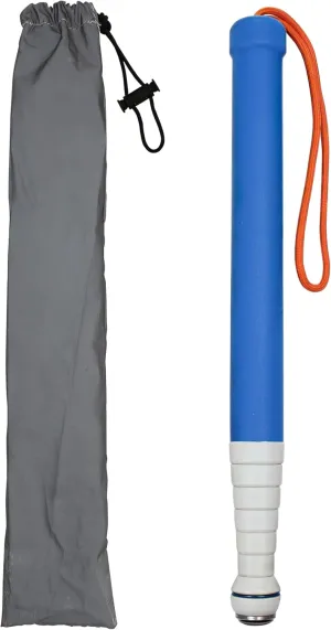 Walking Stick for Blind Telescopic Cane with Storage Bag, 51" Extented Anti Slip Shockproof Retractable Folding Reflective Telescoping Prop Gadgets Items for Seeing Eye Vision Visually Impaired-Blue