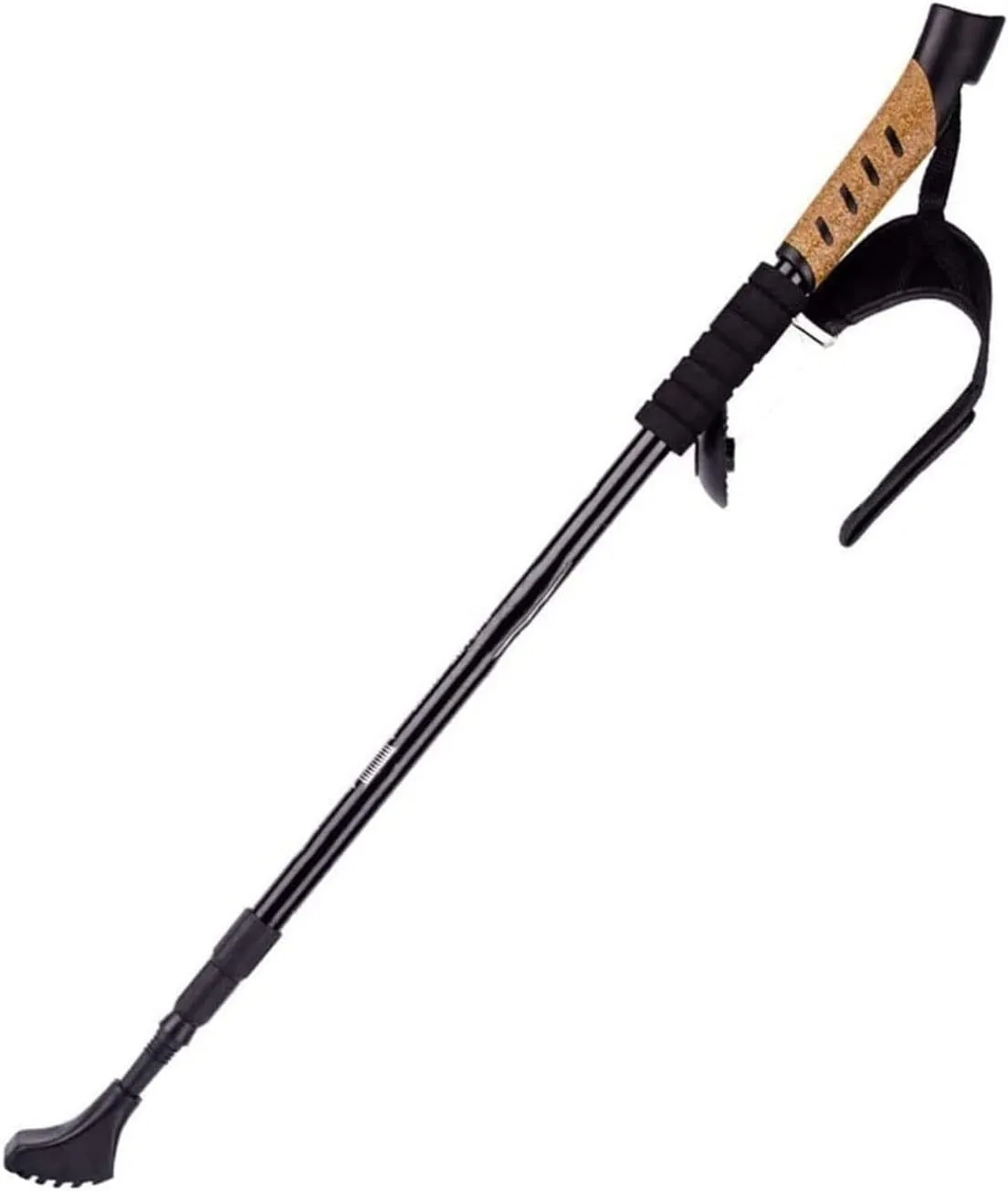 Walking Sticks, Trekking Poles, Hiking Trekking Poles, Lightweight, Anti Shock, Adjustable Hiking Pole, Suitable for Hiking, Camping, Climbing, Outdoor (Color : Black)