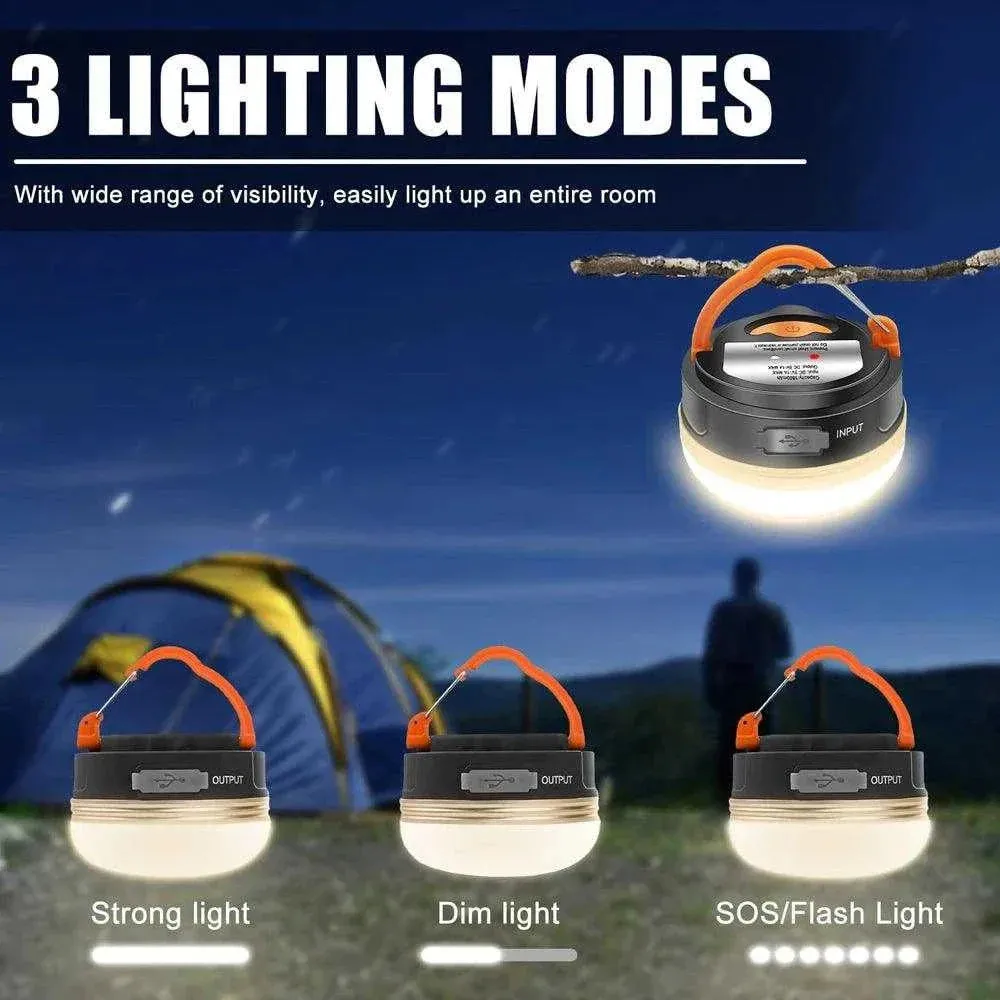 Waterproof and Rechargeable LED Lantern for Hiking & Camping