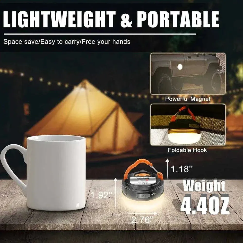 Waterproof and Rechargeable LED Lantern for Hiking & Camping