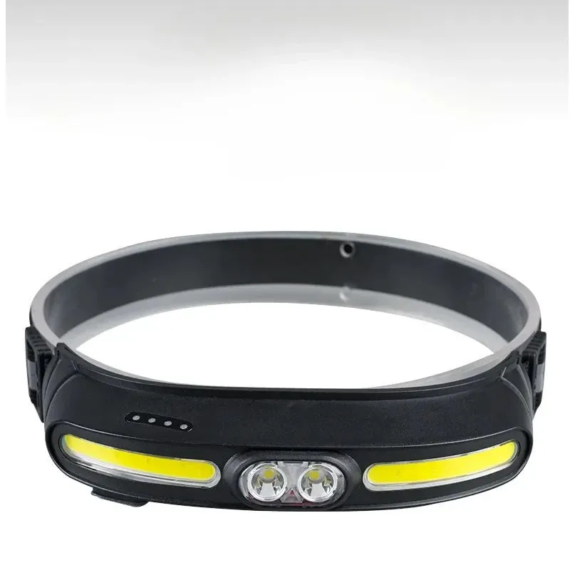 Waterproof LED Headlamp COB Headlight Powerful Head Flashlight USB Rechargeable Camping Fishing Lantern Wide Range of Lighting