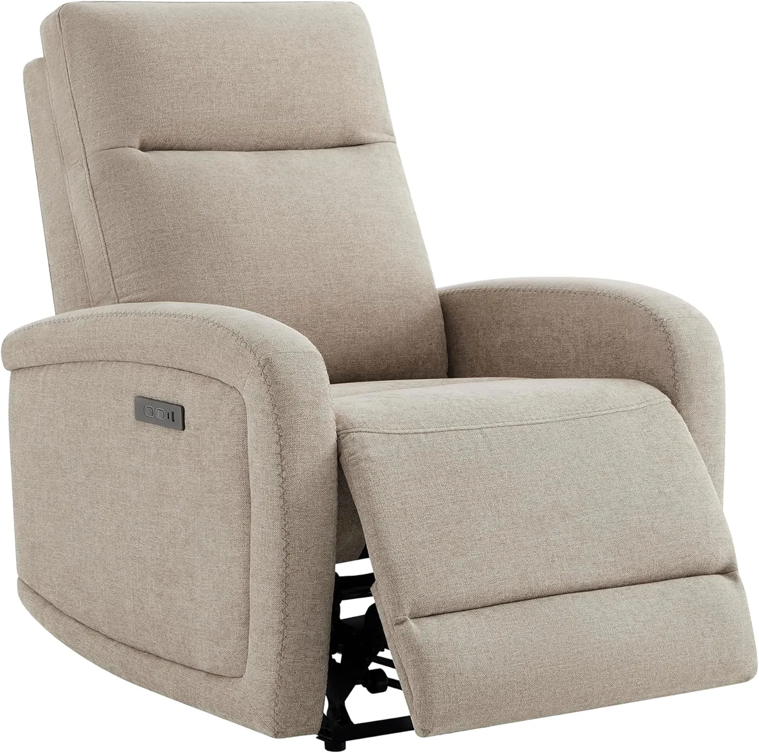 Watson & Whitely Power Recliner Chairs for Adults, Zero Wall Recliners W Power Headrest Type-C Charger, Small RV Recliners Home Theater Seating for Living Room, Fabric in Khaki
