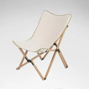 White Portable Folding Chair: Ideal for Fishing, Camping, and Outdoor Relaxation - Compact and Reclining Stool, 68x47x51cm