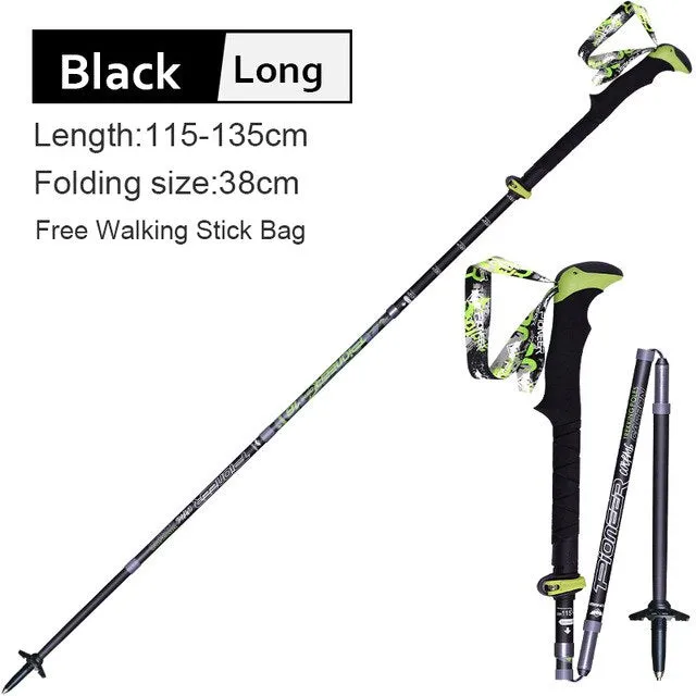 Wi-Fi-enabled Folding Pair Super affordable Poles 1 Nordic Walking Fiber Trekking Carbon Stick Adjustable