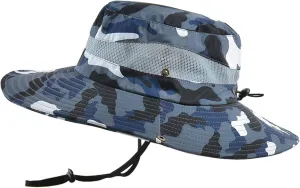 Wide Brim Military Camouflage Hat Summer Fishing Hunting Camping Hiking Cap Outdoor Sun Hat Boonie Hat