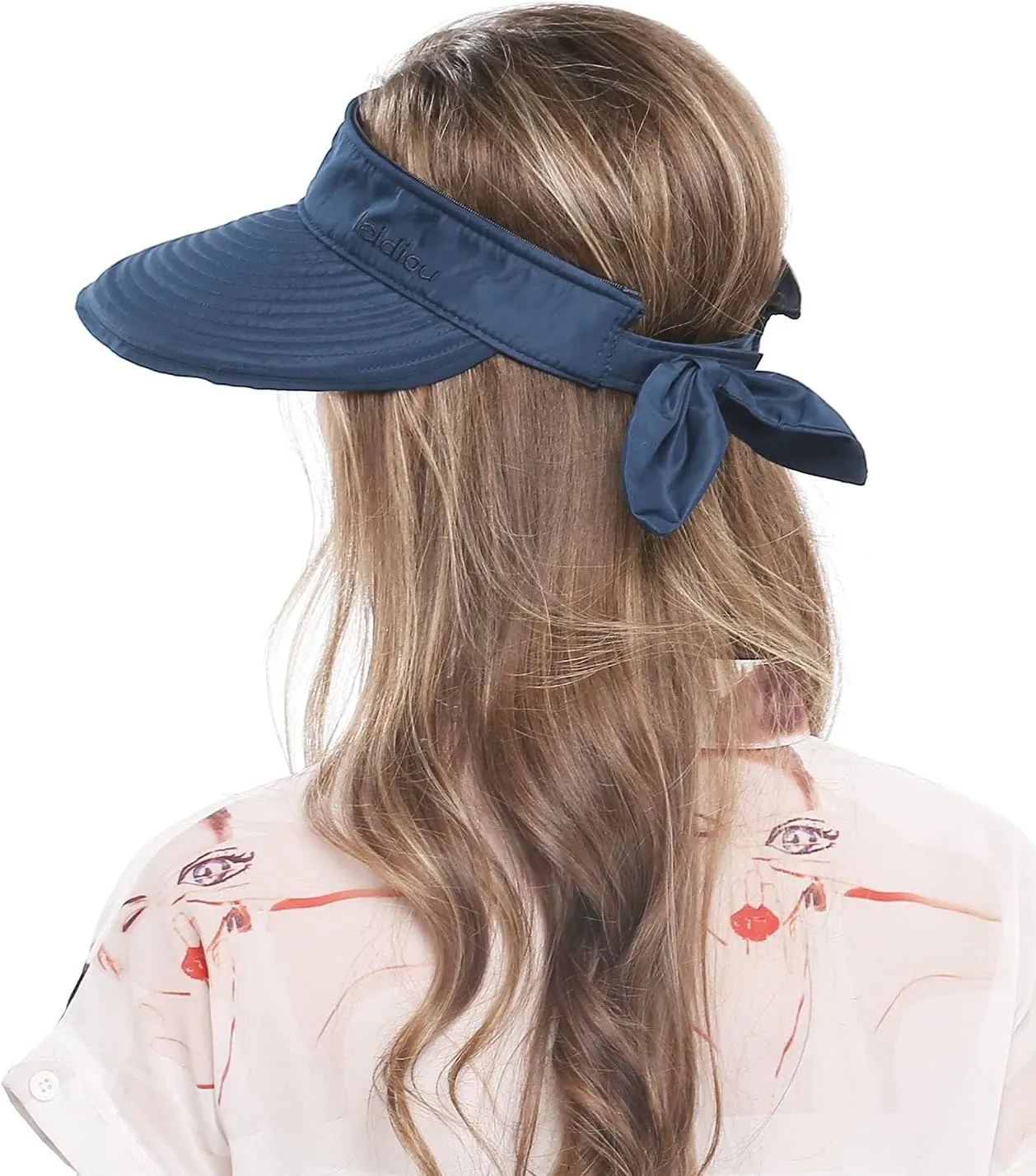 Wide Large Brim Sun Hat Summer UV Protection Thin Hat 2 in 1 Beach Sun Hat