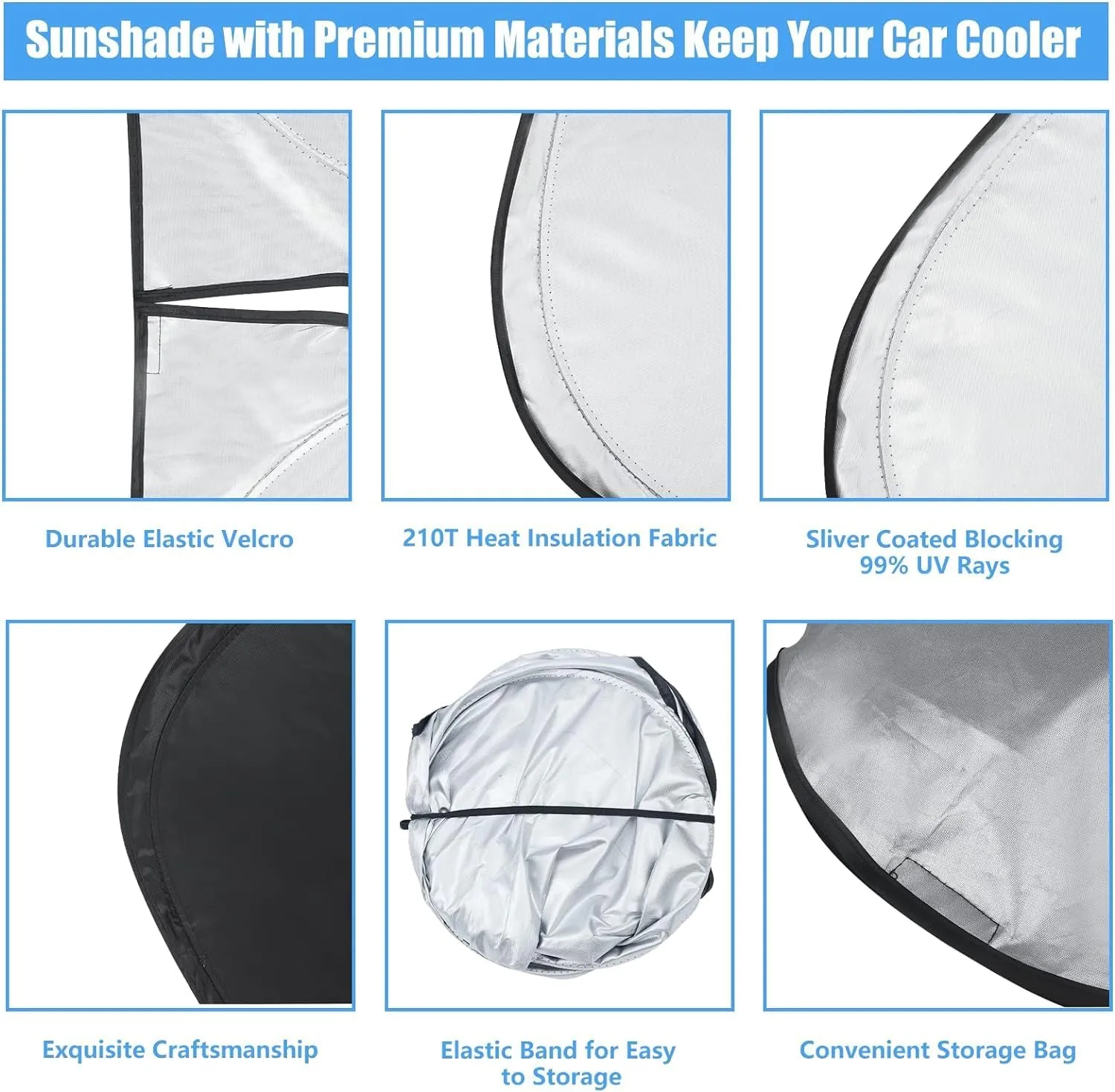 Windshield Sun Shade Custom Fit Buick Enclave 2025 2024 2023 2022 2021 2020 2019 2018 Window Sunshade for Preferred Essence Premium Accessories Car Sun Visor UV Protector Heat Shield Cover