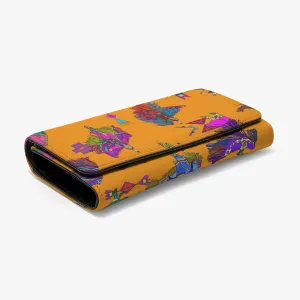 Women's Fancy Dancers Orange Foldable Wallet