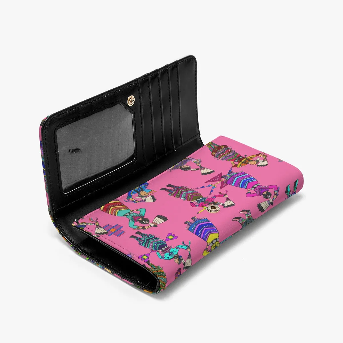 Women's Jingle Dancers Pink Foldable Wallet