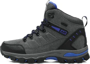 Women's Lightweight Hiking Shoes Mid Height Laces Comfortable Walking Sneakers Outdoor Travel Trekking Camping Adventure Shoes Slip Resistant All-Terrain Hiking Boot for Women Men