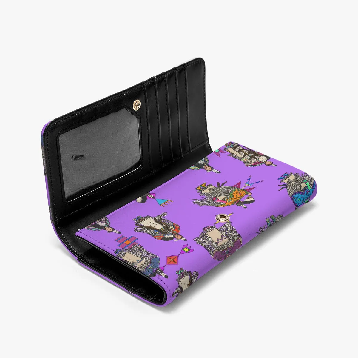 Women's Tradish Dancers Purple Foldable Wallet