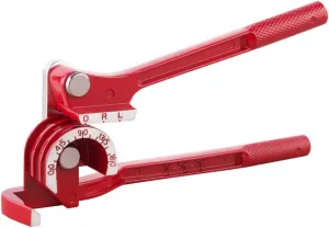 Wostore 180 Degree Tubing Bender for 1/4 5/16 and 3/8 Inch Copper Aluminum Thin Stainless Steel Red