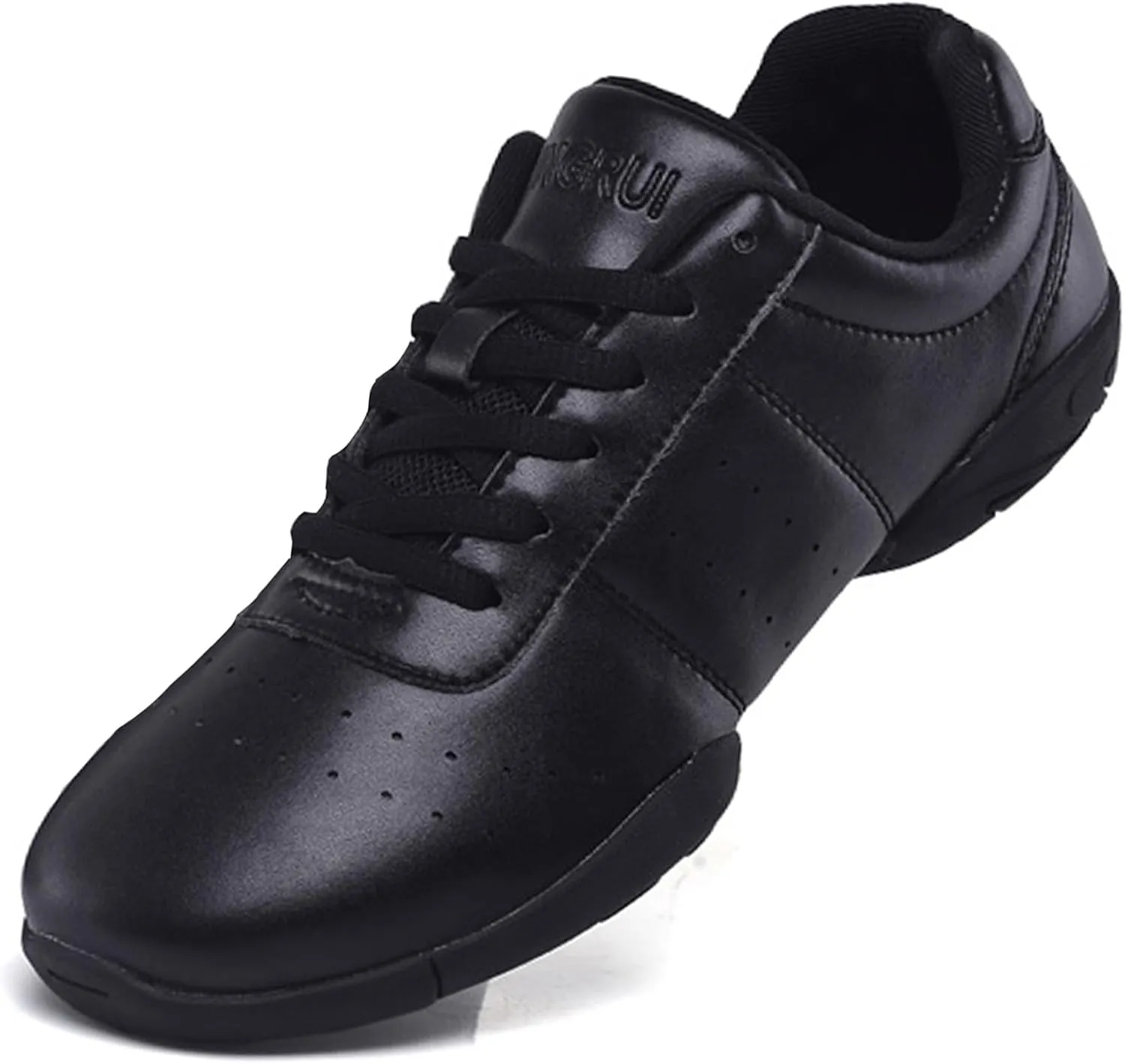 WUIWUIYU Boys Girls Women's Lace Up Aerobics Gymnastics School Cheerleading Dance Sport Shoes Training Sneakers
