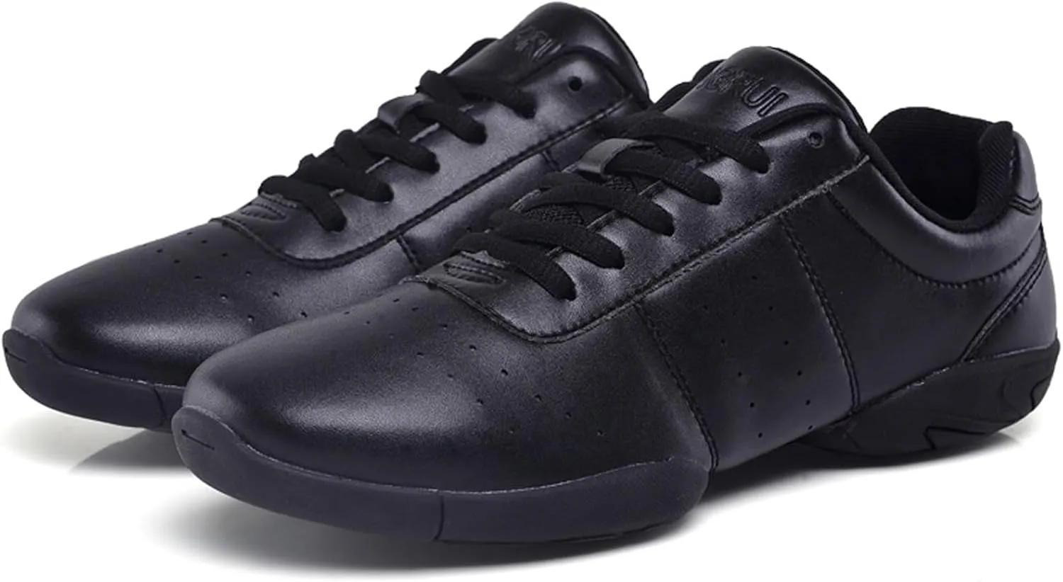 WUIWUIYU Boys Girls Women's Lace Up Aerobics Gymnastics School Cheerleading Dance Sport Shoes Training Sneakers