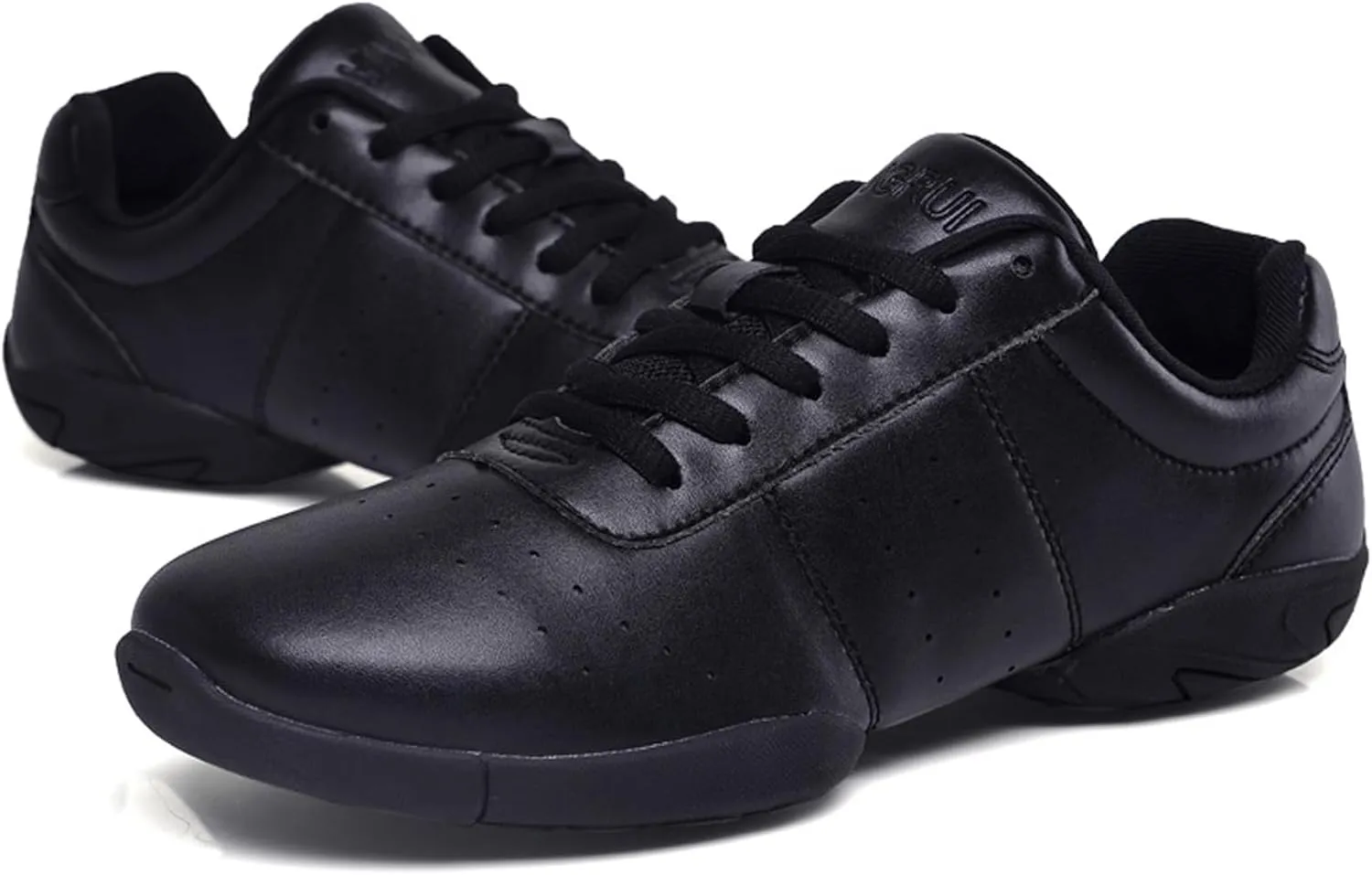 WUIWUIYU Boys Girls Women's Lace Up Aerobics Gymnastics School Cheerleading Dance Sport Shoes Training Sneakers