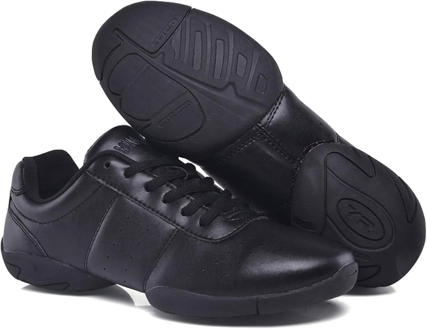 WUIWUIYU Boys Girls Women's Lace Up Aerobics Gymnastics School Cheerleading Dance Sport Shoes Training Sneakers