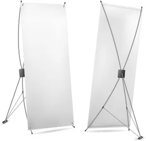 X Banner Stand, Banners and Signs Customize for Business - 23" X 63" To 32" X 78" Adjustable Banner Holder - Portable Retractable Banner with Travel Bag - Customize Banner for Trade Show and Display