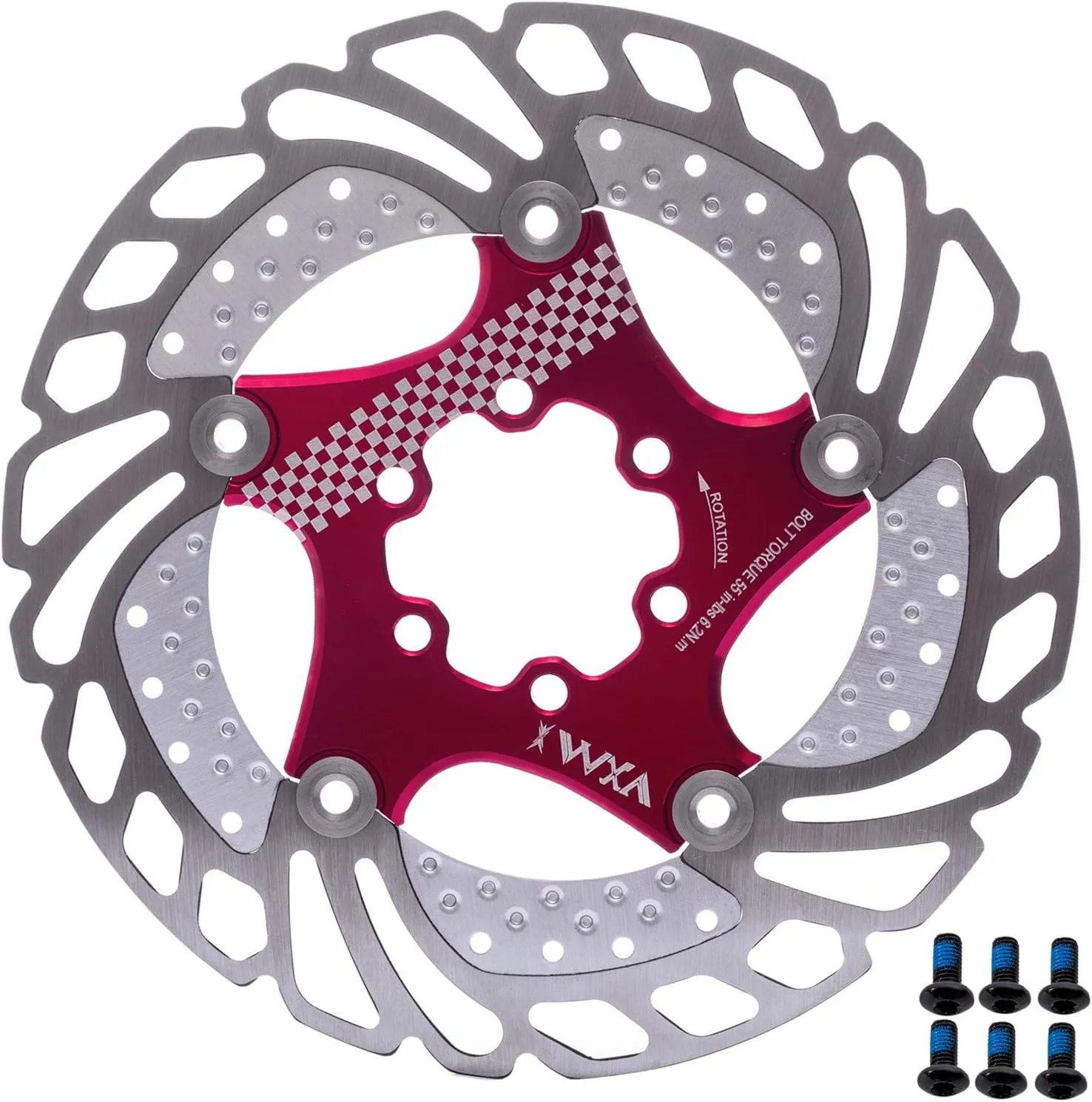YBEKI Premium Floating Disc Brake Rotor (140/160/180/203mm) - 7075-T6 Aircraft Aluminum Core & Stainless Steel - 72° 6-Bolt Design for MTB/Road/BMX - 0.08mm Precision & Enhanced Heat Dissipation