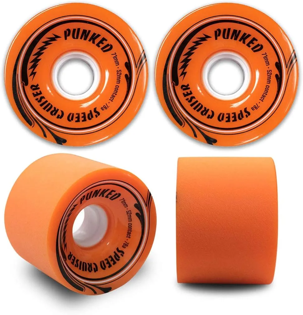Yocaher Beach Series Complete Drop Through Skateboards Longboard w/Black Widow Premium 80A Grip Tape Aluminum Truck ABEC-9 Bearing 70mm Skateboard Wheels