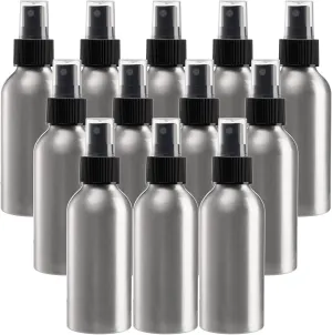 Youeon 12 Pack 4 Oz Fine Mist Spray Bottles, Reusable Aluminum Empty Spray Bottles, Small Refillable Bottle for Travel, Cosmetic, Perfume, Toner, Essential Oil Storage, Leak Proof Youeon 12 Pack 4 Oz Fine Mist Spray Bottles, Reusable Aluminum Empty Spray Bottles, Small Refillable Bottle for Travel, Cosmetic, Perfume, Toner, Essential Oil Storage, Leak Proof