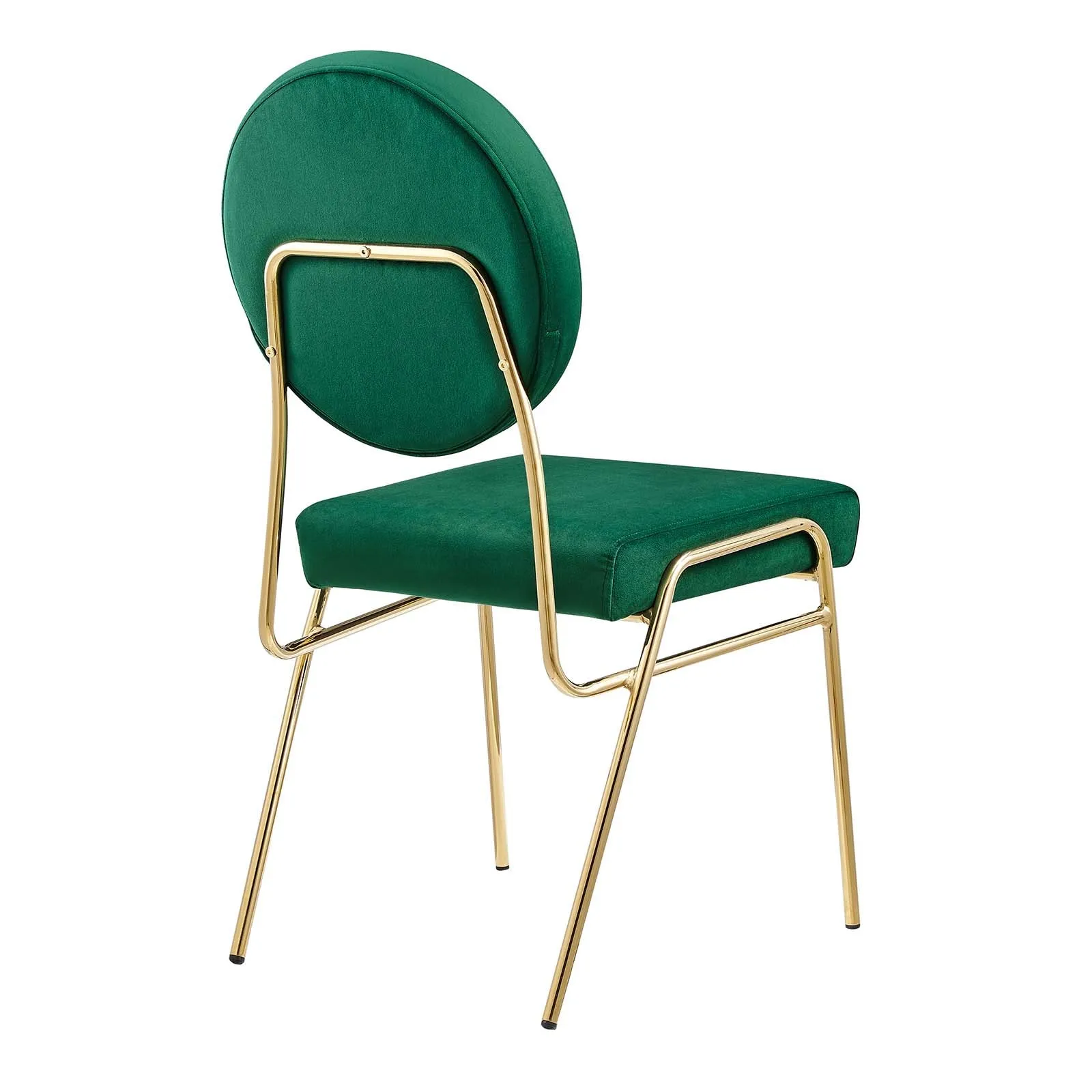 Zephyr Dining Chair in Emerald Velvet