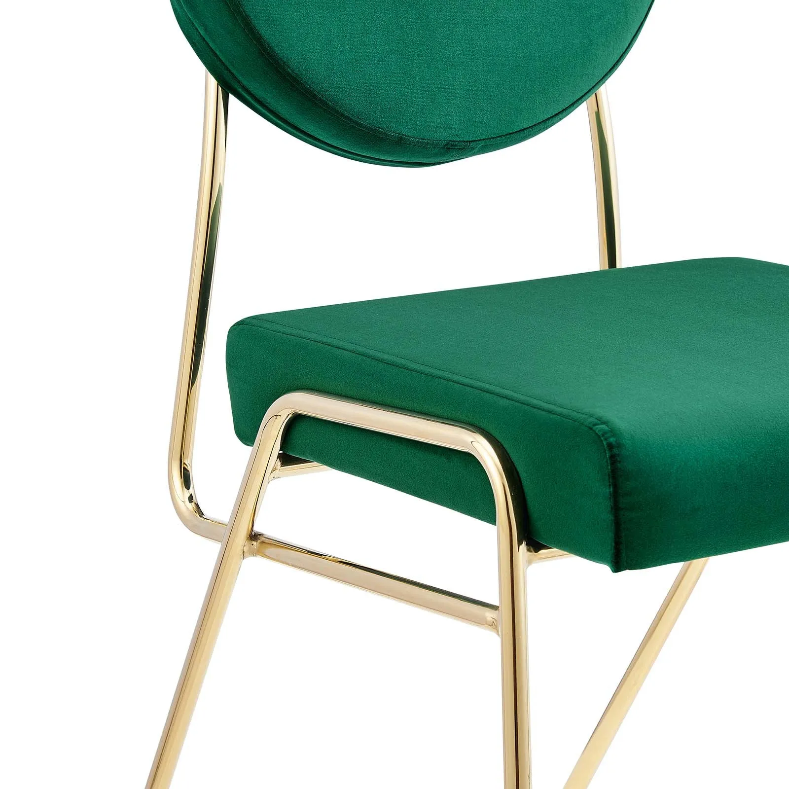 Zephyr Dining Chair in Emerald Velvet
